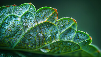 Wall Mural - Detailed view of a rare Alocasia with its textured leaf surface