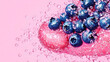 © Karen - Fresh blueberries on vibrant pink background
