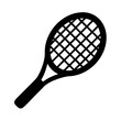 © Jannatul - tennis racket black solid vector icon
