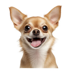 Wall Mural - brown chihuahua dog isolated on white