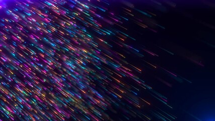 Wall Mural - abstract background with colorful glittering glowing particles