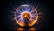 © SolaruS - Mesmerizing plasma globe, vibrant energy, glowing core.  Perfect for science, technology, fantasy, or mystical themes.  High-resolution image ideal for websites, wallpapers, and artistic projects.