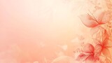 Delicate Coral Lilies Floral Abstract Background Design