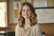 © Natthithin - Smiling Woman in Classroom Environment with Natural Lighting