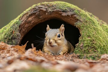 Wall Mural - closed up of squirrel