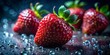 © prapatsorn - Juicy Strawberries with Dew Drops - Low Light Macro Photography