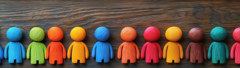 Diversity awareness campaign flat design top view community theme cartoon drawing