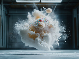 Wall Mural - Exploding dessert 