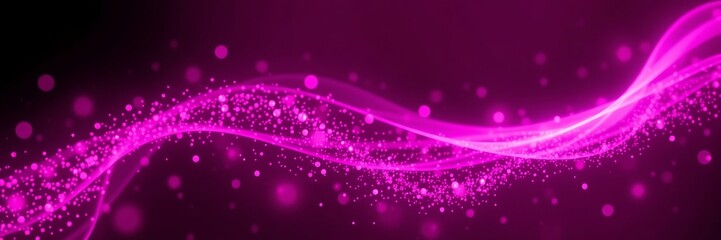 Wall Mural - abstract patterns with multicolored lights against a dark backdrop