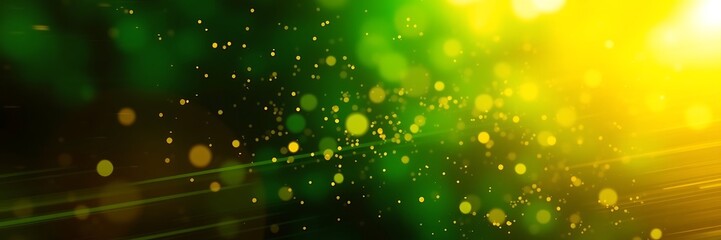Wall Mural - Abstract dark glowing particle background