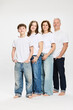 © Stefanie - Family portrait of mother and father with two teenage kids.