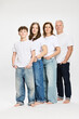 © Stefanie - Family portrait of mother and father with two teenage kids.