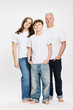 © Stefanie - Studio portrait of father with two teenage kids.