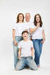 © Stefanie - Family portrait of mother and father with two teenage kids.