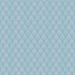 Seamless vector pattern with hand drawn rainbows cute design for fabric, baby clothes, textile, wallpaper, wrapping