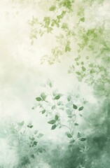 Wall Mural - An artistically blurred backdrop with natural green, blue, and white hues.