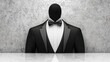 © Jaya - A stylized figure in a tuxedo against a textured background, symbolizing elegance and formality.