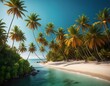 © Ilia - A tranquil beach under the shade of palms