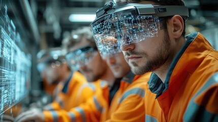 Engineers troubleshoot using AR.