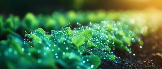 Poster - Futuristic smart farming solutions, technologydriven systems for agriculture, AI, drones, and automated equipment for sustainable food production, ultradetailed, 8K resolution