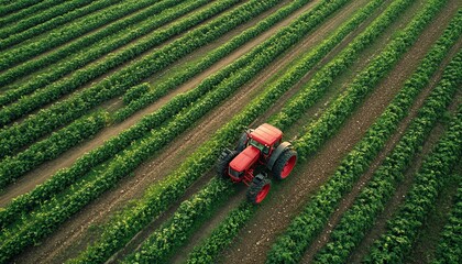 Poster - Smart agriculture in action, technologydriven farming solutions, drones, sensors, and automation for precision crop production, highquality image, HD resolution