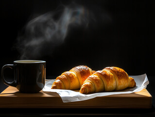 Wall Mural - Freshly Baked Croissants 