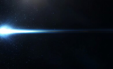 Fototapete - A modern abstract illustration featuring a blue technology concept as the background.