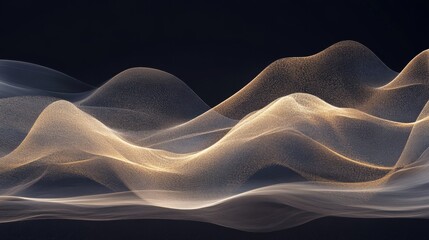Fototapete - A sophisticated multi-layered financial graph illustrating complex data relationships, with smooth curves and a polished finish, conveying depth in business analysis.