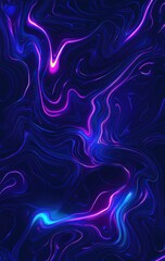 Wall Mural - Vibrant Neon Fluid Marble Texture Background for Abstract Design