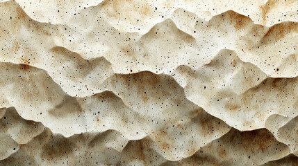 Poster - Textured surface with wavy patterns and speckled details, resembling natural stone or sand. earthy tones create calming and organic feel, perfect for backgrounds