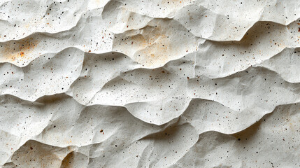 Fototapete - Crumpled textured paper with natural grain, showcasing unique pattern and subtle imperfections. Ideal for backgrounds and creative projects