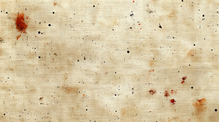 Poster - Textured paper background with stains and speckles, ideal for creative projects. This linen like surface adds rustic touch to designs and crafts
