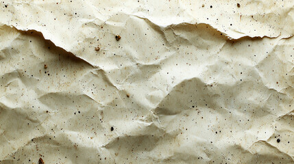Aufkleber - Crumpled textured paper background with natural speckles and grain. Ideal for eco friendly designs and artistic projects, conveying rustic and organic feel