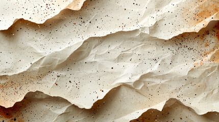 Aufkleber - Crumpled textured paper with speckles and natural color palette creates organic feel, perfect for backgrounds or artistic projects