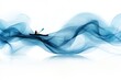 © Thanyarat - A cheerful 2D drawing of a kayaker paddling on a lake, surrounded by abstract water waves and a clean white background