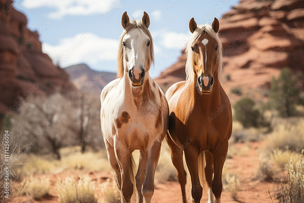 Highlighting Connection Between Horses And Natural Environment