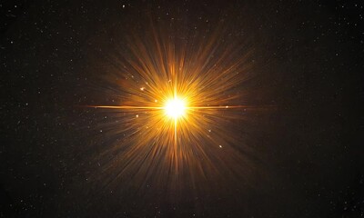 Wall Mural - A stunning astronomical image showcasing a bright star surrounded by a field of stars.
