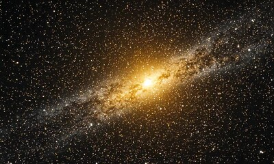 Wall Mural - A stunning cosmic scene showcasing bright stars and colorful nebulae in deep space.