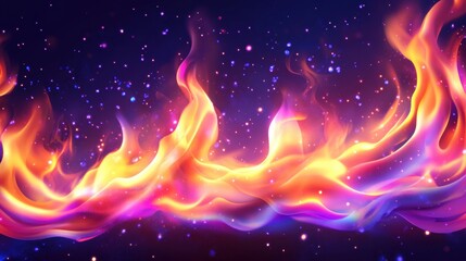 Wall Mural - Abstract Cosmic Fire