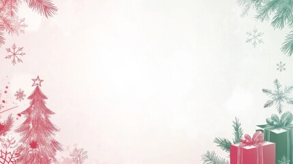 Wall Mural - christmas abstract background. featuring soft reds, greens, and golds. highlighting joy, warmth, and