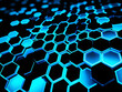 © Syed - Futuristic Hexagons'A sleek pattern of glowing blue and black hexagons with a tech-inspired look.',