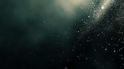 Wall Mural - Dark Background With Sparkling Dust Particles
