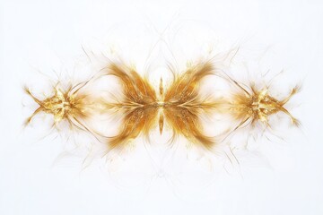 Wall Mural - golden abstract pyrotechnics design artistic background graphic content ethereal environment symmetr