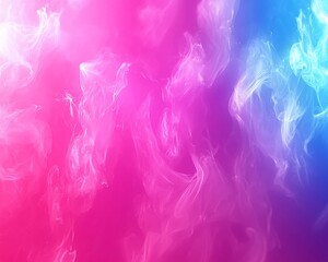 Canvas Print - abstract pink and blue smoke swirls.