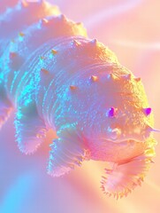 Poster - Colorful abstract creature. AI.