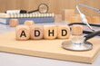 © Maks_Lab - medical concept of prevention and treatment. adhd - short for attention deficit hyperactivity syndrome.
