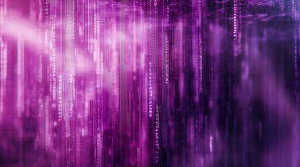 Aufkleber - Abstract purple and pink digital data stream background. (1)