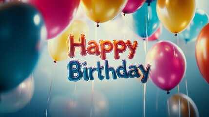 Poster - Colorful balloons and 