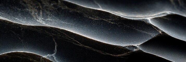 Aufkleber - Abstract dark textured background with wavy patterns and light highlights.