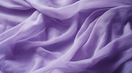 Leinwandbilder - Draped lilac fabric with soft folds and wrinkles, showcasing texture and light.